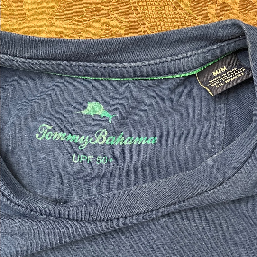 Tommy Bahama Navy Logo Crew Neck Shirt